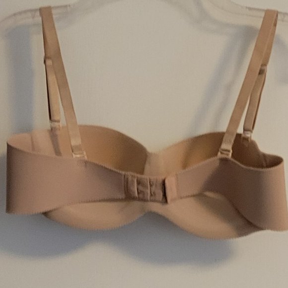 Parfait Berry Perry nude-bare strapless padded bra. Sz: 34C - Picture 3 of 7